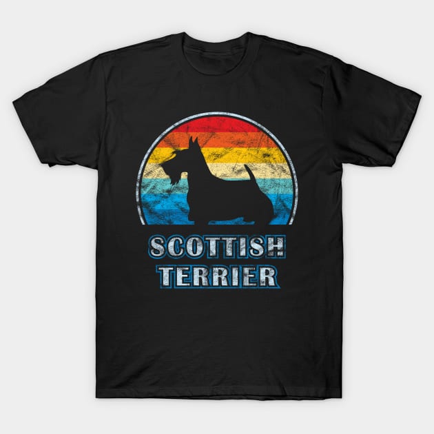 Scottish Terrier Vintage Design Dog T-Shirt by millersye